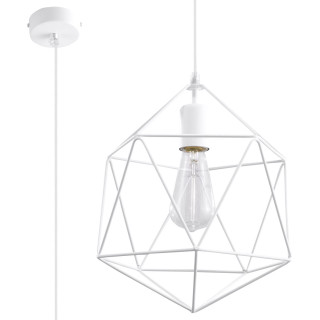 Lampa wisząca Sollux Ligthing Gaspere, 25cm, E27 1x60W, miedź