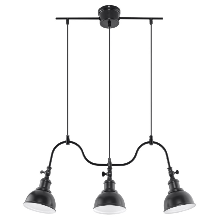 Żyrandol Sollux Ligthing Mare 2, 65cm, E27 2x60W, czarny