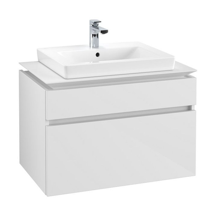 Szafka podumywalkowa Villeroy & Boch Subway 2.0, 64x42cm, 1 szuflada, biały połysk