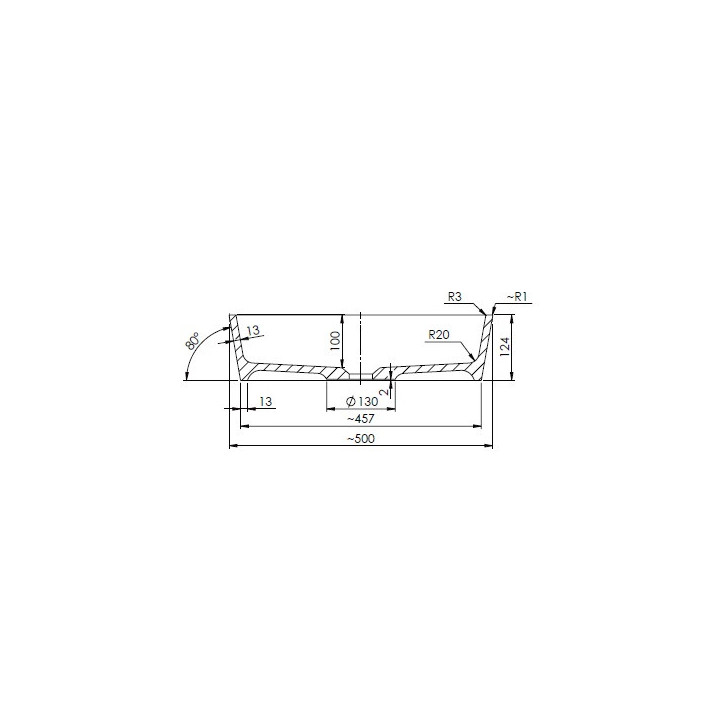 Umywalka nablatowa Omnires PARMAUNBCP PARMA - biało-czarny połysk