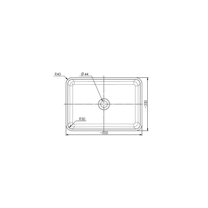 Umywalka nablatowa Omnires PARMAUNBCP PARMA - biało-czarny połysk
