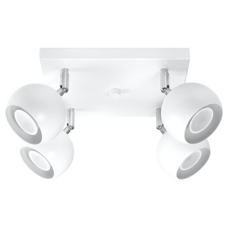 Plafon Sollux Ligthing Oculare 3, 10x45cm, 3xGU10 LED 6W, biały