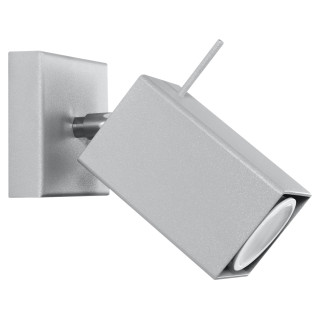 Kinkiet Sollux Ligthing Ring 1, 8x15cm, 1xGU10 LED 6W, szary