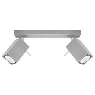 Plafon Sollux Ligthing Ring 2, 8x30cm, 2xGU10 LED 6W, szary