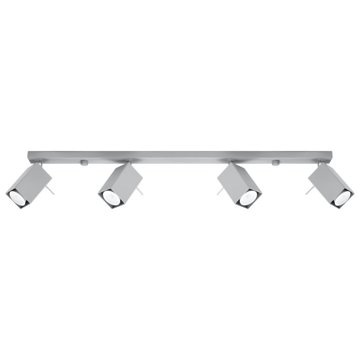 Plafon Sollux Ligthing Merida 4L, 8x80cm, 4xGU10 LED 6W, czarny