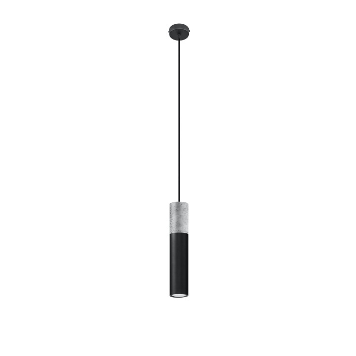 Lampa wisząca Sollux Ligthing Borgio 1, 8cm, GU10 1x40W, biały/beton