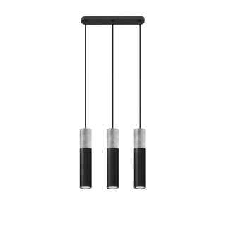 Lampa wisząca Sollux Ligthing Borgio 3, 6x40cm, GU10 3x40W, biały/beton