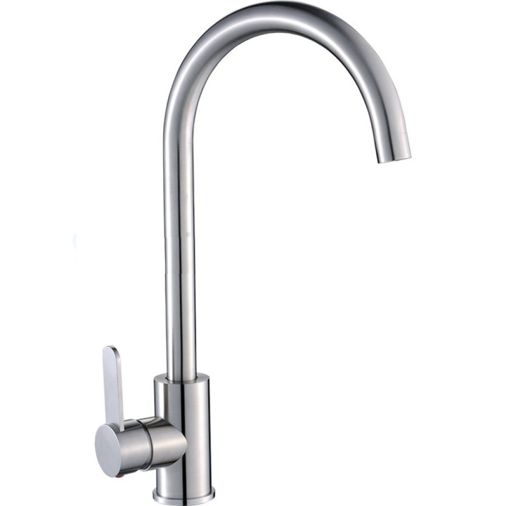 Bateria zlewozmywakowa Laveo Bona stojąca z wylewką typu L - stal