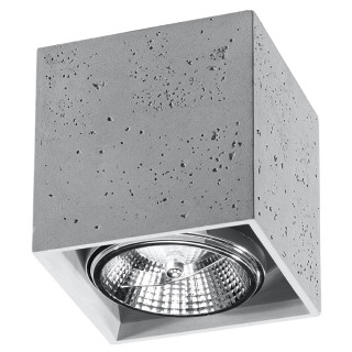 Plafon Sollux Ligthing Cullo, 14cm, beton, GU10 1x40W, szary