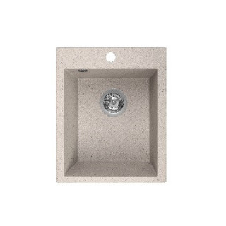 Zlewozmywak granitowy, 1komora bez ociekacza, Laveo Chichi - beżowy