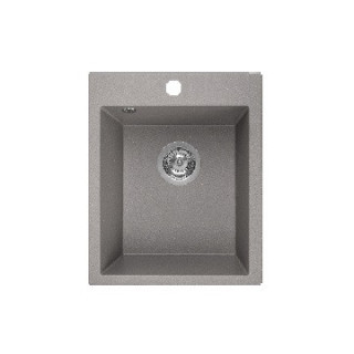 Zlewozmywak granitowy, 1 komora bez ociekacza, Laveo Chichi - szary