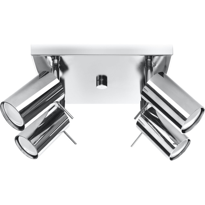 Plafon Sollux Ligthing Ring 3, 8x45cm, 3xGU10 LED 6W, chrom