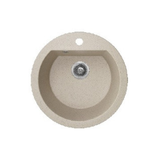 Zlewozmywak granitowy, 1 komora bez ociekacza, Laveo Dafne - beżowy