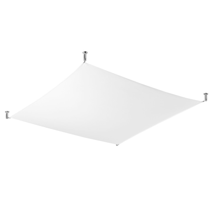 Plafon Sollux Ligthing Luna 3, 130x105cm, G13 6x18 W, biały/chrom