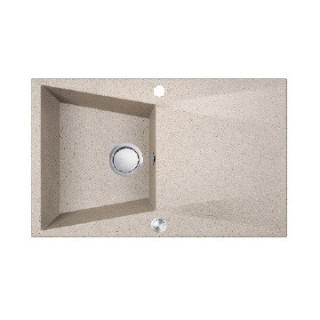 Zlewozmywak granitowy, 1 komora z ociekaczem, Laveo Grenada - beżowy