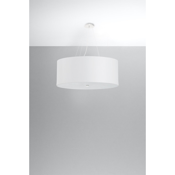Żyrandol Sollux Ligthing Otto 60, okrągły, 60x60cm, E27 5x60W, biały