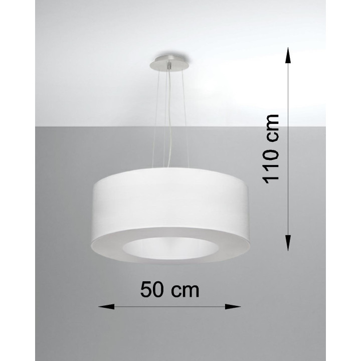 Żyrandol Sollux Ligthing Otto 70, okrągły, 70x70cm, E27 6x60W, biały