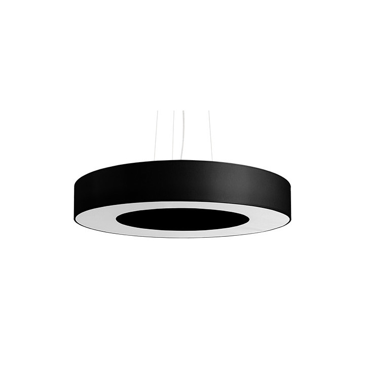 Żyrandol Sollux Ligthing Saturno 50 Slim, okrągły, 50x50cm, E27 5x60W, biały
