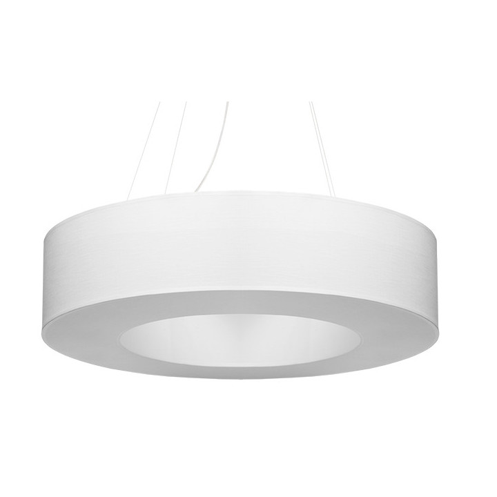Żyrandol Sollux Ligthing Saturno 50, okrągły, 50x50cm, E27 5x60W, biały