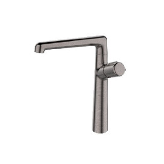 Bateria zlewozmywakowa stojąca z wylewką L, Laveo Pretto - grafit