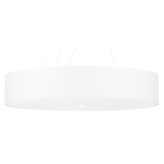 Żyrandol Sollux Ligthing Skala 60, okrągły, 60x60cm, E27 5x60W, biały