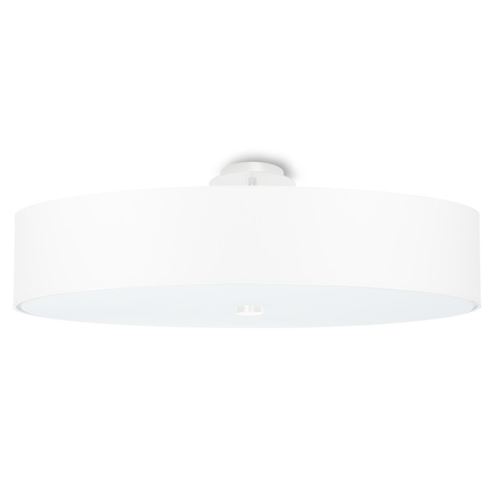Plafon Sollux Ligthing Skala 50, okrągły, 50x50cm, E27 5x60W, biały