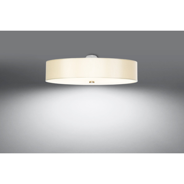 Plafon Sollux Ligthing Skala 60, okrągły, 60x60cm, E27 5x60W, biały