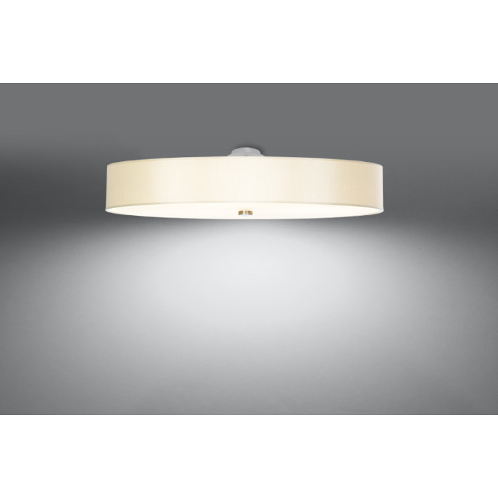 Plafon Sollux Ligthing Skala 80, okrągły, 80x80cm, E27 6x60W, biały