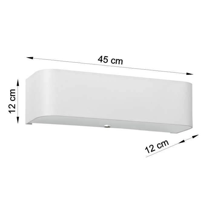 Plafon Sollux Ligthing Lokko 1, kwadratowy, 45x45cm, E27 5x60W, biały