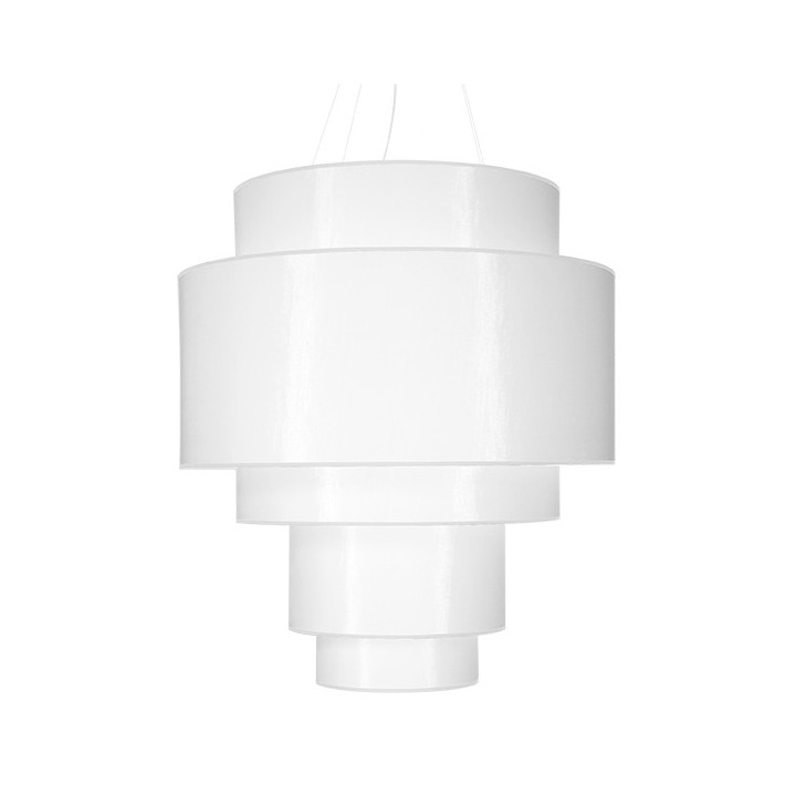 Żyrandol Sollux Ligthing Reflexion 50, okrągły, 50x50cm, E27 5x60W, biały