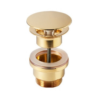 Korek do umywalek bez przelewu, Catalano - złoty