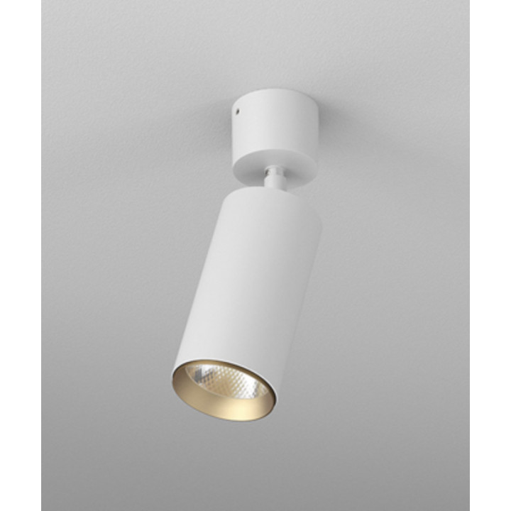 Reflektor LED AQForm PET next, 60mm, 3000K, biały/złoty strukturalny