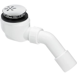 Odpływ brodzikowy Viega Domoplex, wyjmowalny syfon, chrom