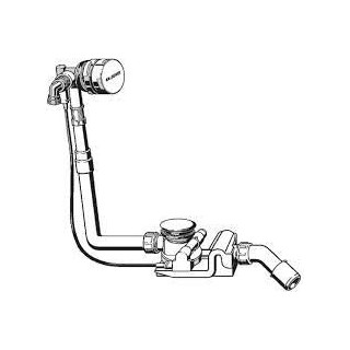 Syfon Kaldewei Comfort Level Plus, z przedłużeniem, funkcja napełniania, chrom