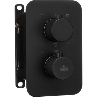 Element natynkowy Deante Box, okrągły, czarny