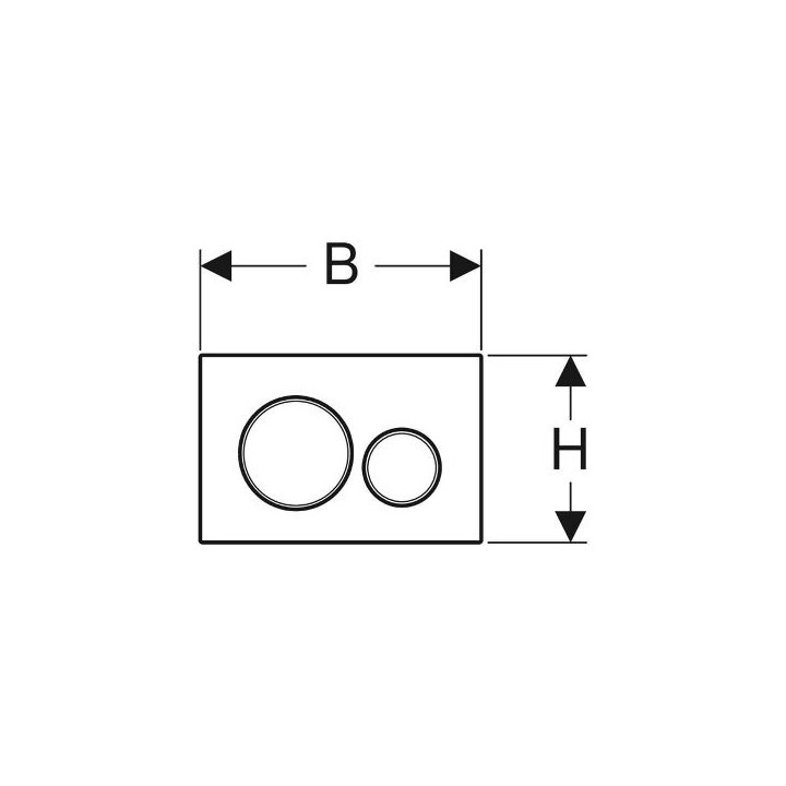 Przycisk uruchamiający do WC Geberit Sigma 20 biały/złoty/biały, 2 zakresy