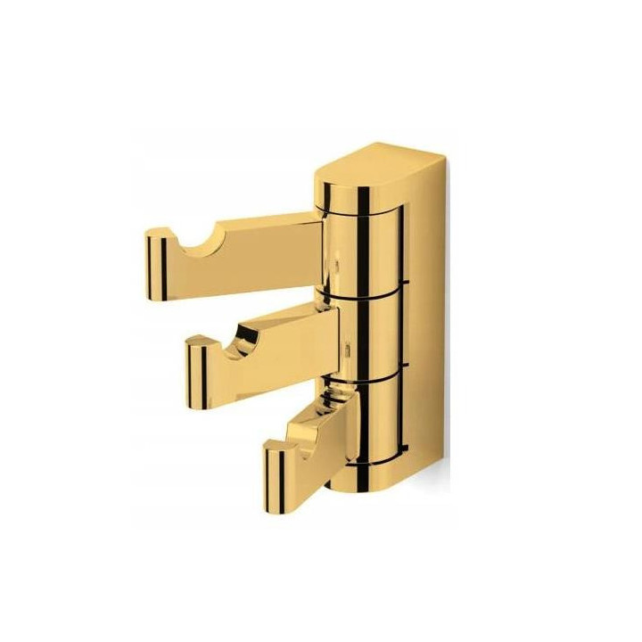 Stella Classic wieszak na ręcznik potrójny ruchomy, złoty