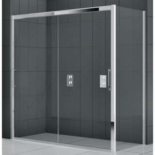 Drzwi prysznicowe Novellini Rose Rosse 2M 156-162 cm dwuczęściowe przesuwne do ścianki lub wnęki- sanitbuy.pl