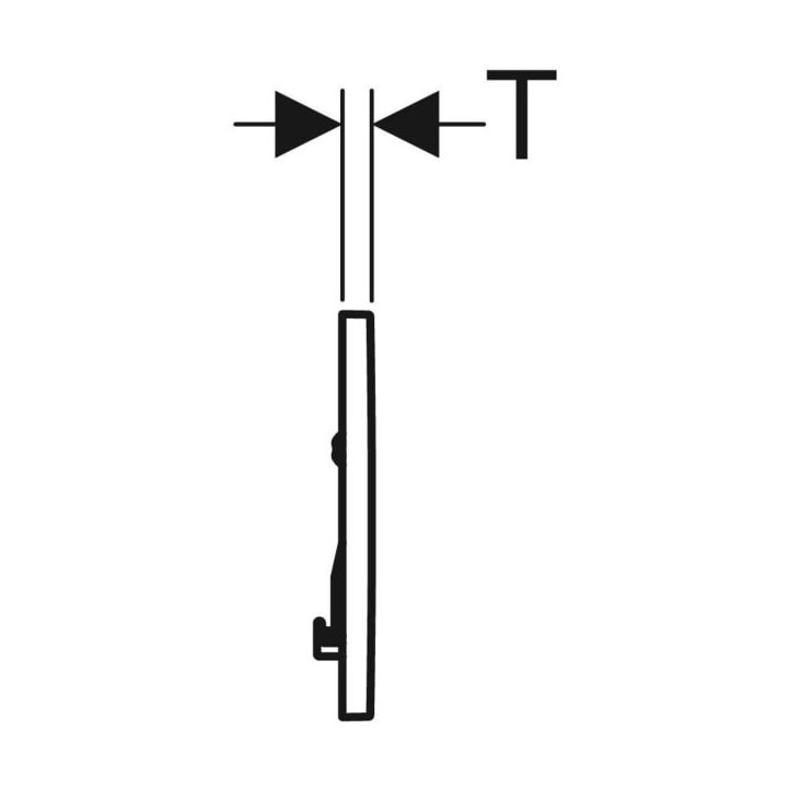 Przycisk spłukujący Geberit Sigma30 1M, przedni, złocony