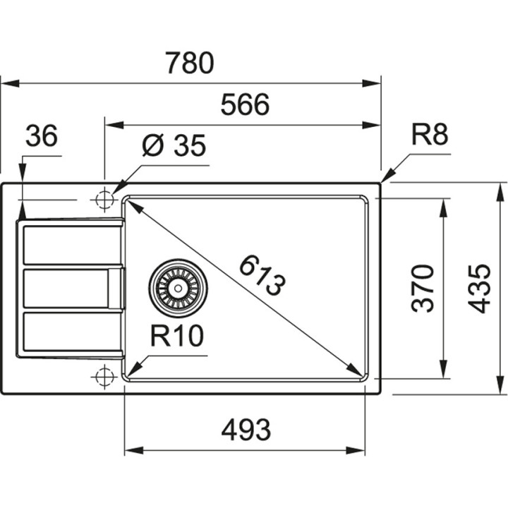 Zlewozmywak Franke Sirius 2.0 S2D Slim 611-62 Tectonite - Biały polarny