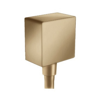 Przyłącze węża Hansgrohe FixFit Square bok 64 mm - brąz szczotkowany