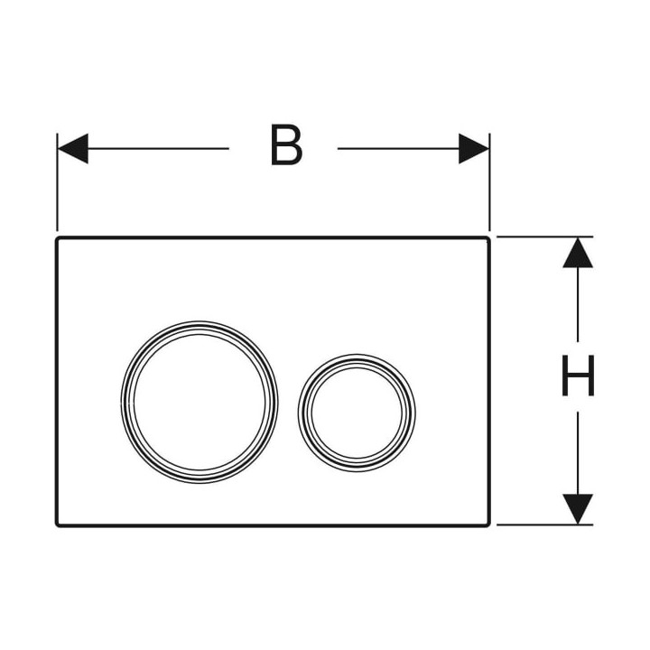 Przycisk uruchamiający Geberit Sigma21, spłukiwanie dwudzielne, szkło, biały/mosiądz