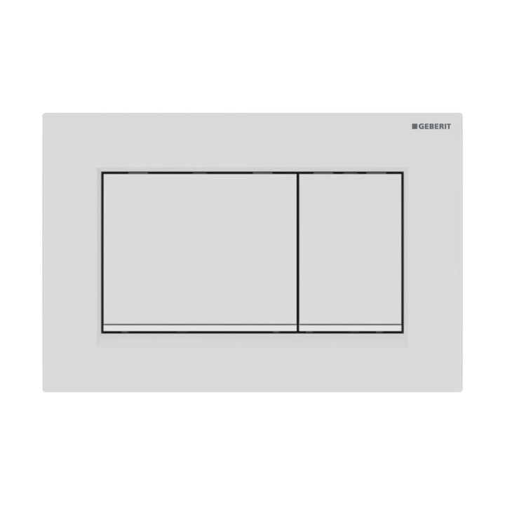 Przycisk uruchamiający Geberit Sigma 30, do spłukiwania dwudzielnego, powłoka easy-to-clean, czarny mat