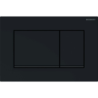 Przycisk uruchamiający Geberit Sigma 30, do spłukiwania dwudzielnego, powłoka easy-to-clean, czarny mat