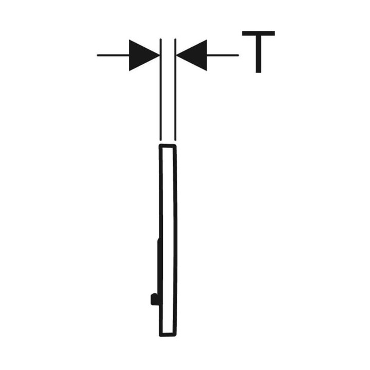 Przycisk uruchamiający Geberit Sigma20, do spłukiwania dwudzielnego, czarny/czarny mat