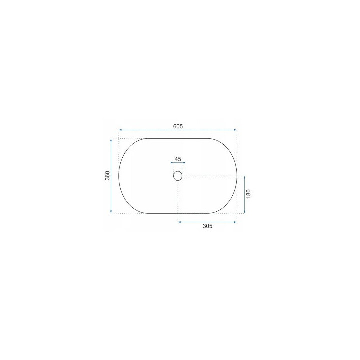 Umywalka nablatowa REA Royal Granit, bez przelewu, bez otworu na baterię - imitacja kamienia