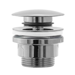 Korek umywalkowy klik-klak Rea uniwersalny - czarny mat