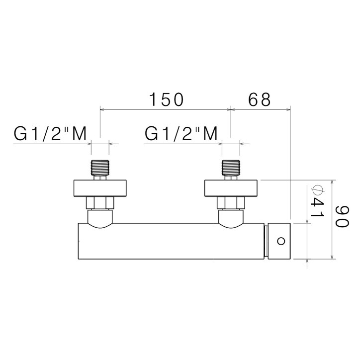 Bateria wannowa Vema Tiber Steel, natynkowa, 2 wyjścia wody, wylewka 202mm, zestaw natryskowy, stal nierdzewna inox