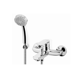 Bateria wannowa kompletna Vema Timea, natynkowa, 2 wyjścia wody, zestaw natryskowy, chrom