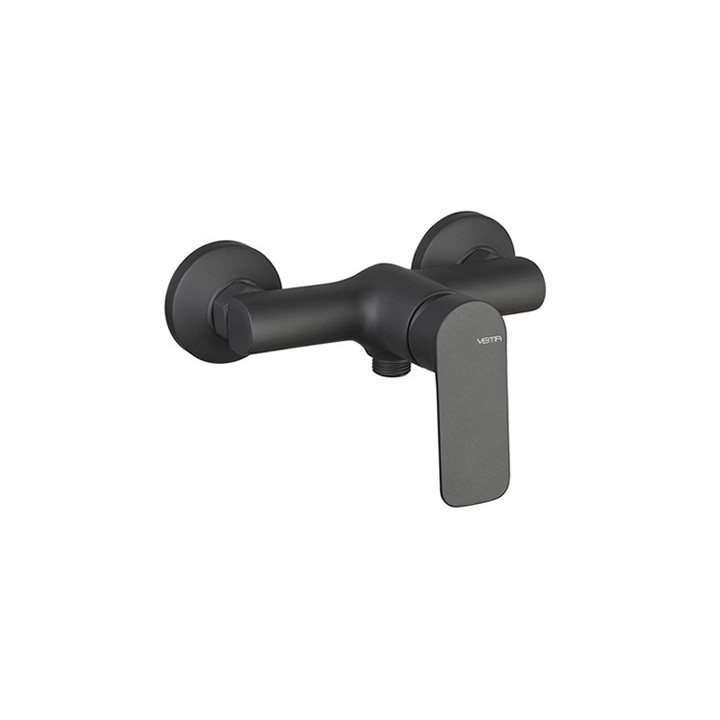 Bateria natryskowa Vema Timea, natynkowa, jednouchwytowa, chrom